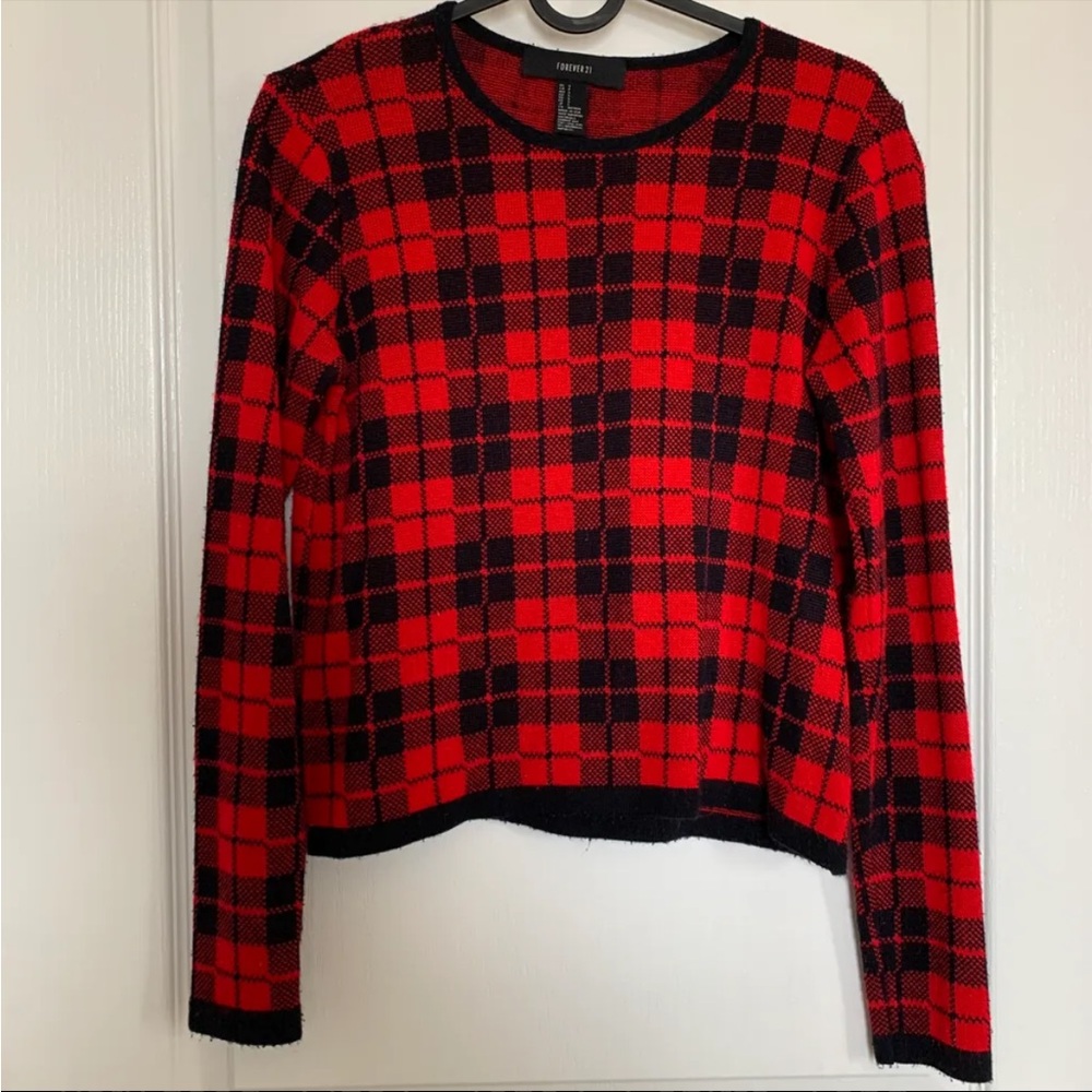 Forever 21 plaid sweater
